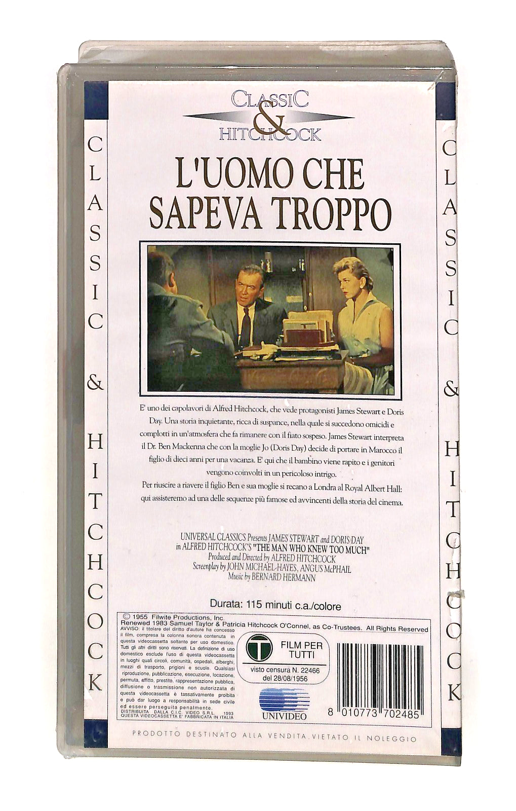 EBOND L Uomo Che Sapeva Troppo Classic Hitchcock VHS VH002485