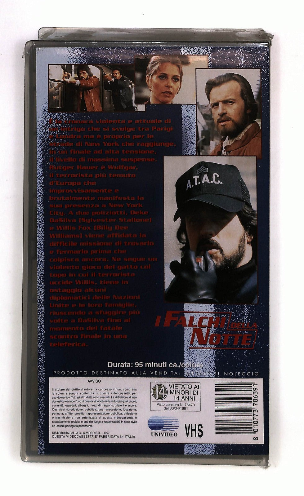 EBOND I Falchi Della Notte Sylvester Stallone Universal VHS VH002501