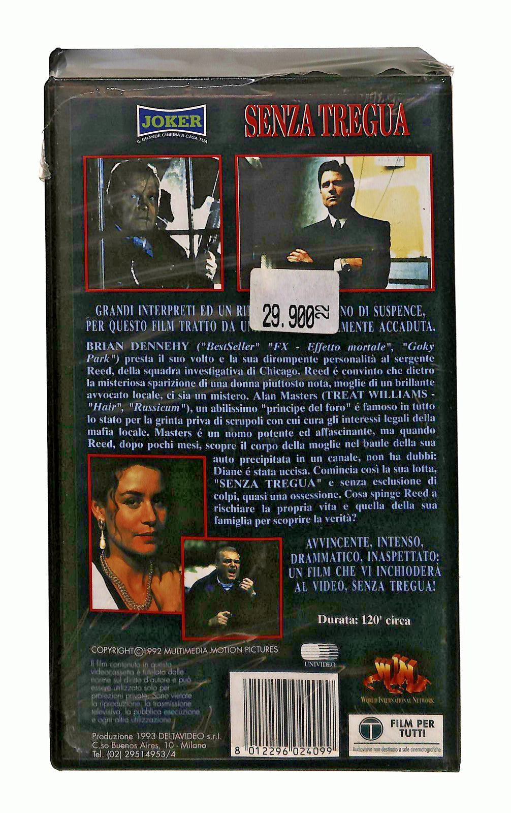EBOND Senza Tregua John Korty Joker Deltavideo VHS VH002567