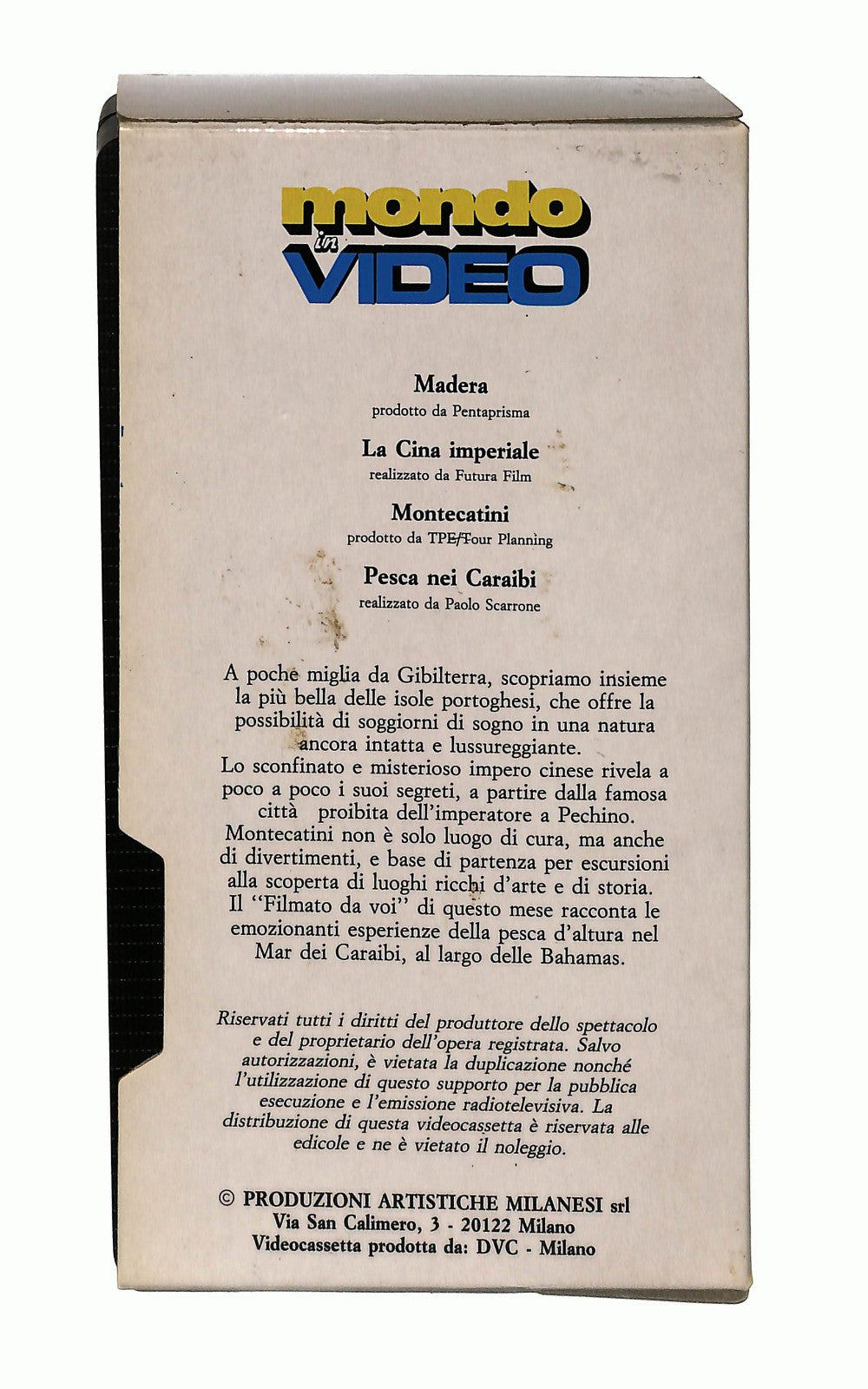 EBOND Madera La Cina Imperiale Montecatini Mondo In Video N 7 VHS VH002579