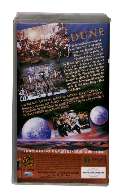 EBOND Dune David Lynch Skorpion VHS VH002581