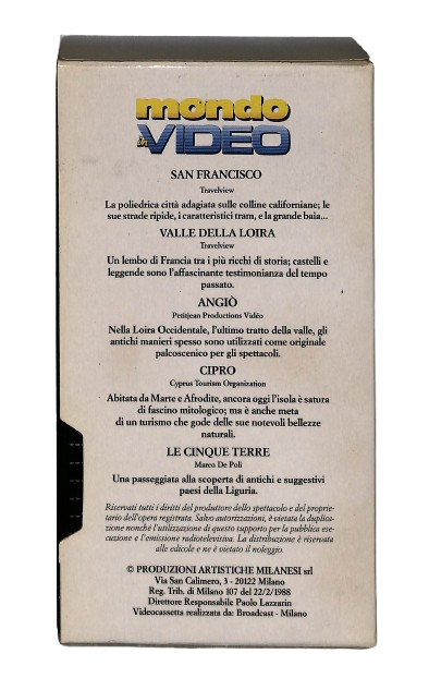 EBOND San Francisco Valle Della Loira Angio Mondo In Video N 23 VHS VH002587