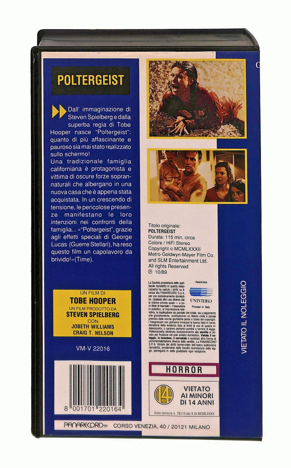 EBOND Poltergeist Panarecord Gallery Mgm Ua VHS VH002632