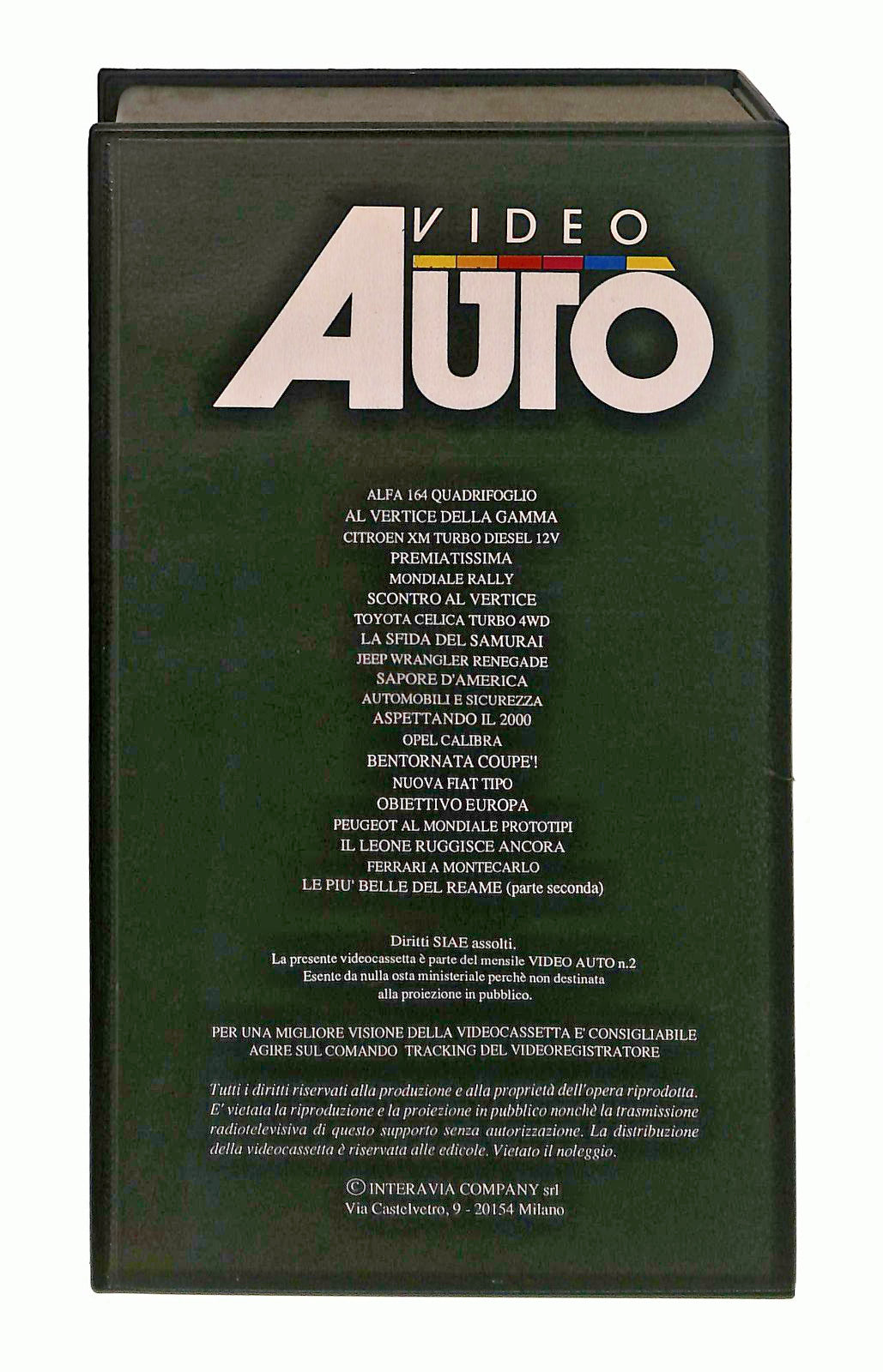 EBOND Video Auto N 2 Toyota Ferrari Alfa VHS VH002651