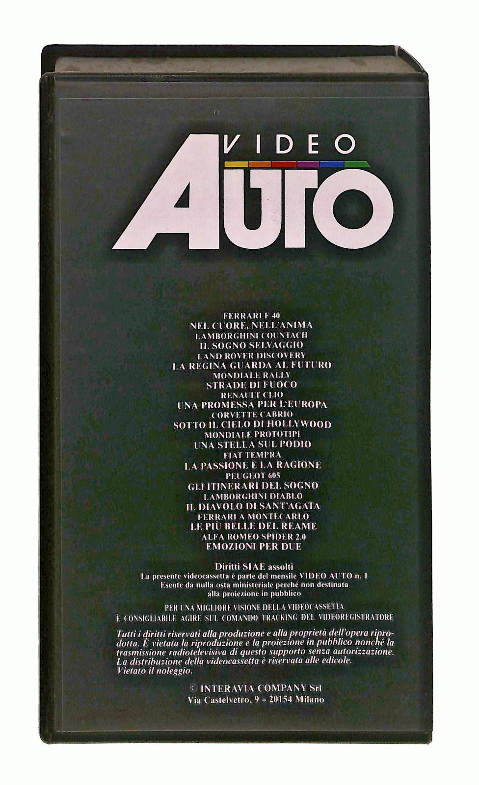 EBOND Video Auto n 1 Lamborghini Alfa Ferrari VHS VH002652