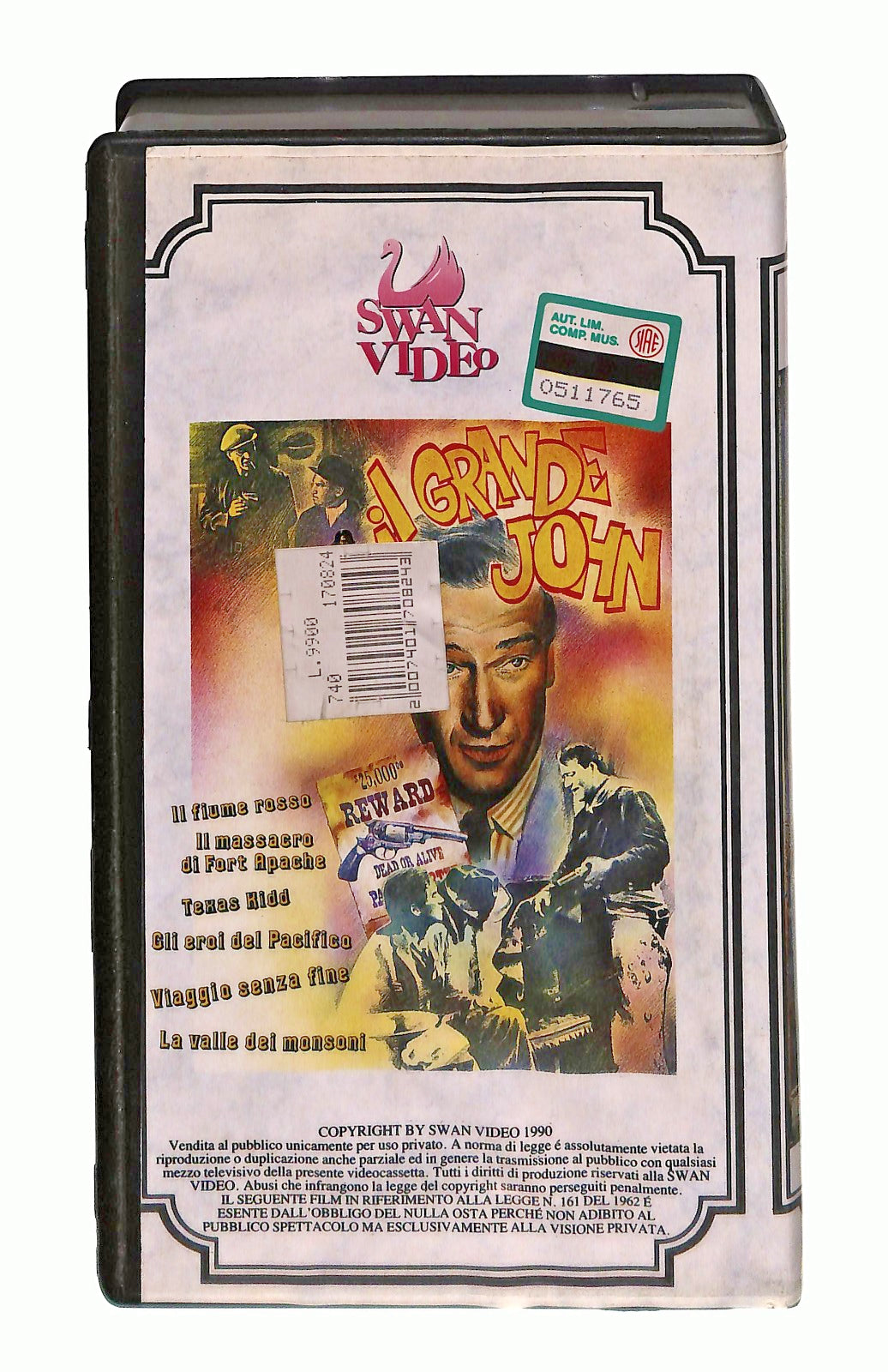 EBOND Viaggio Senza Fine John Wayne Swan Video VHS VH002707