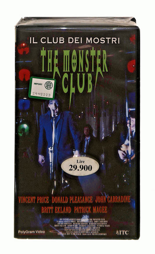 EBOND The Monster Club Il Club Dei Mostri Polygram Itc VHS VH002716