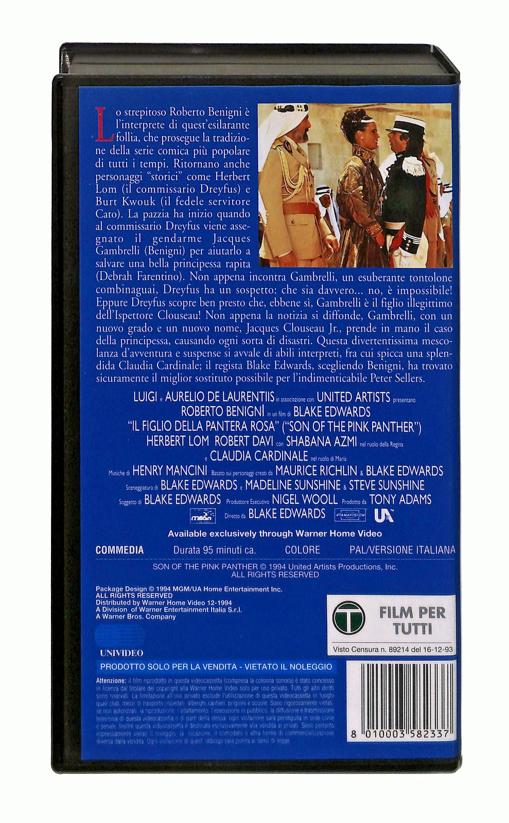 EBOND Il Figlio Della Pantera Rosa Benigni Gli Scudi Mgm Ua VHS VH002775
