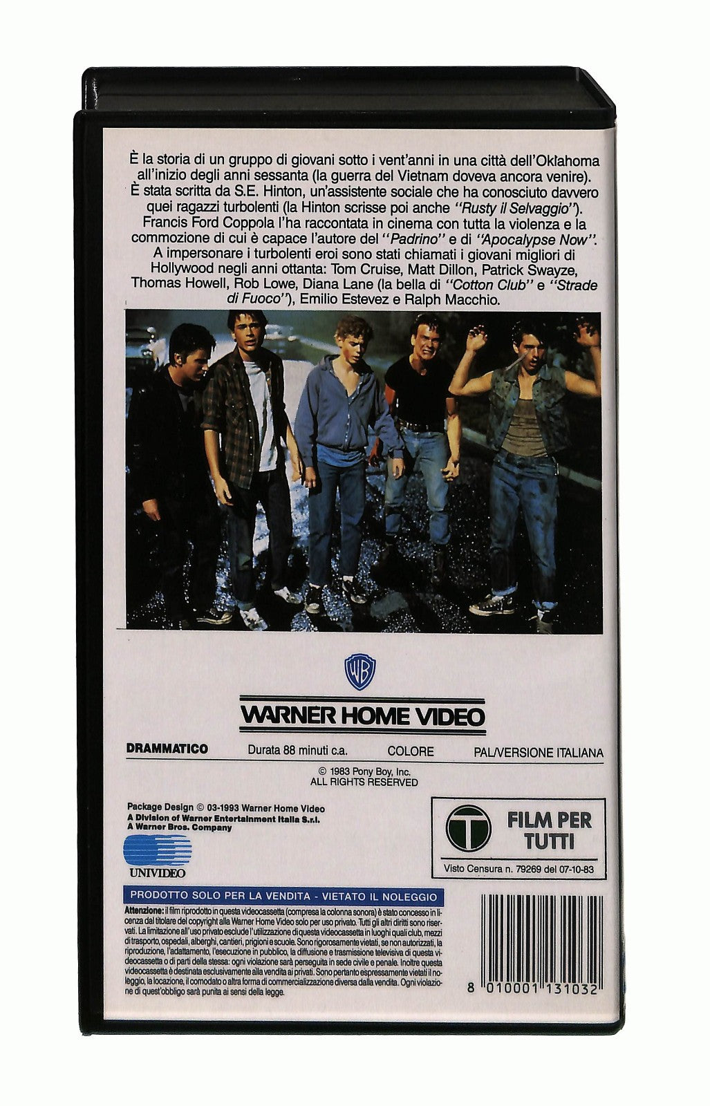 EBOND I Ragazzi Della 56a Strada Gli Scudi Wb VHS VH002803