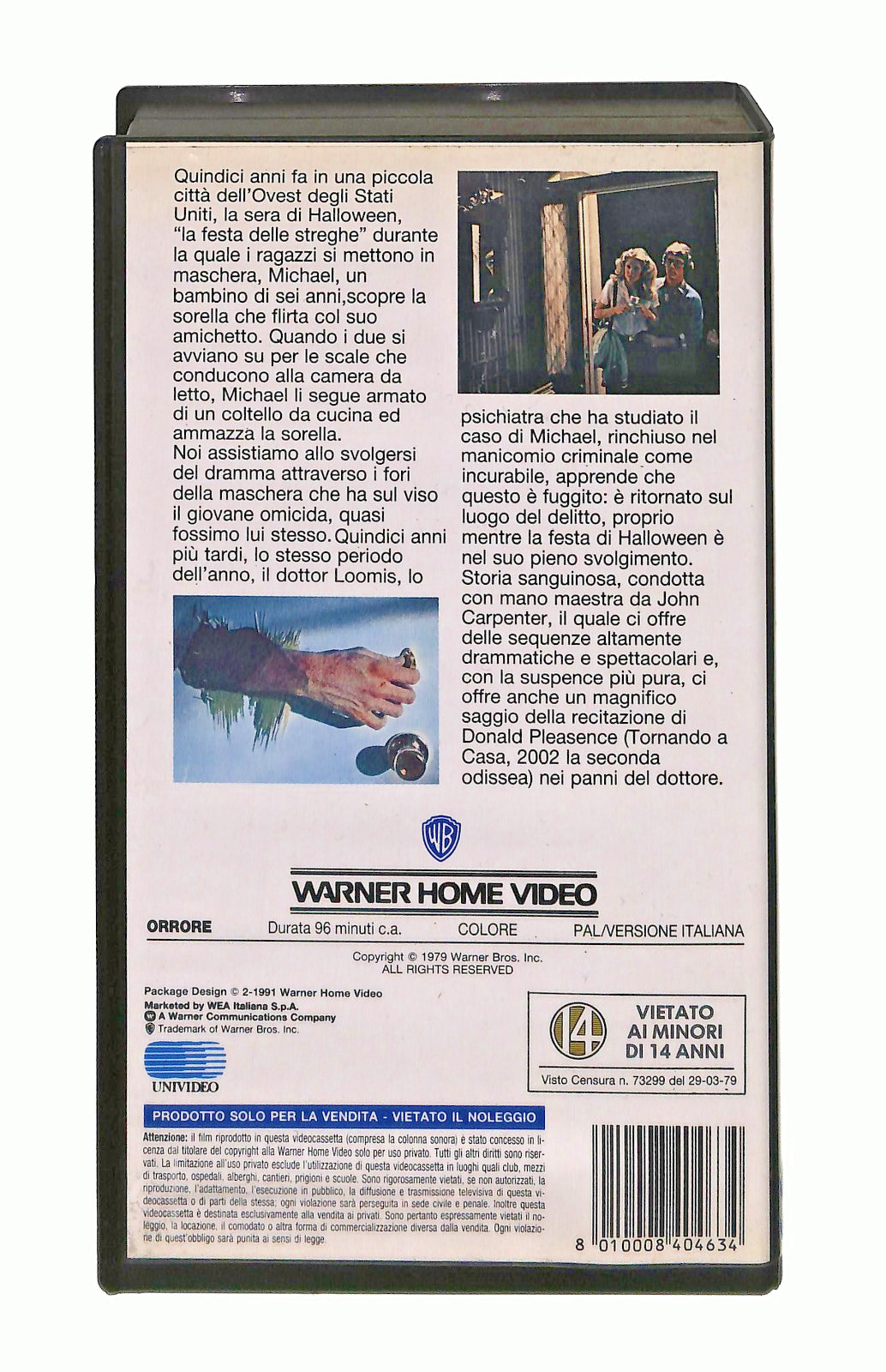 EBOND Halloween La Notte Delle Streghe John Carpenter Gli Scudi Wb VHS VH002809