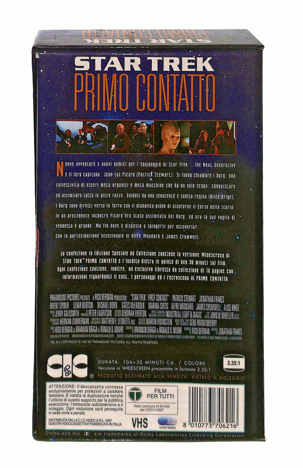EBOND Star Trek Primo Contatto Edizione Da Collezione Paramount VHS VH002823