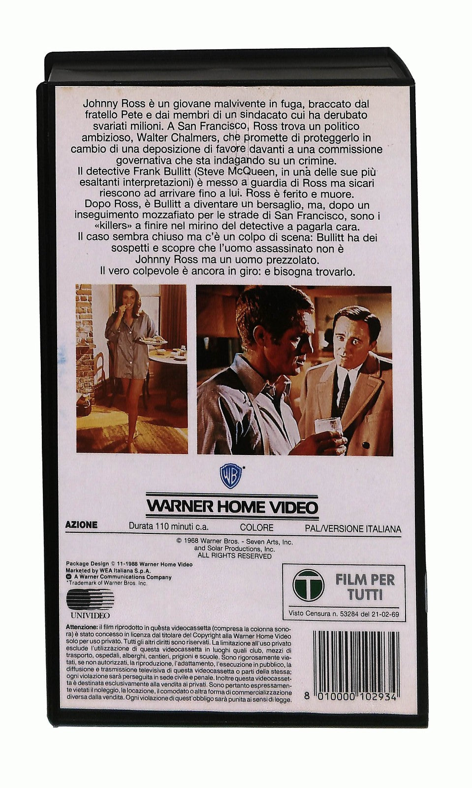 EBOND Bullitt Steve Mcqueen Gli Scudi Wb VHS VH002851