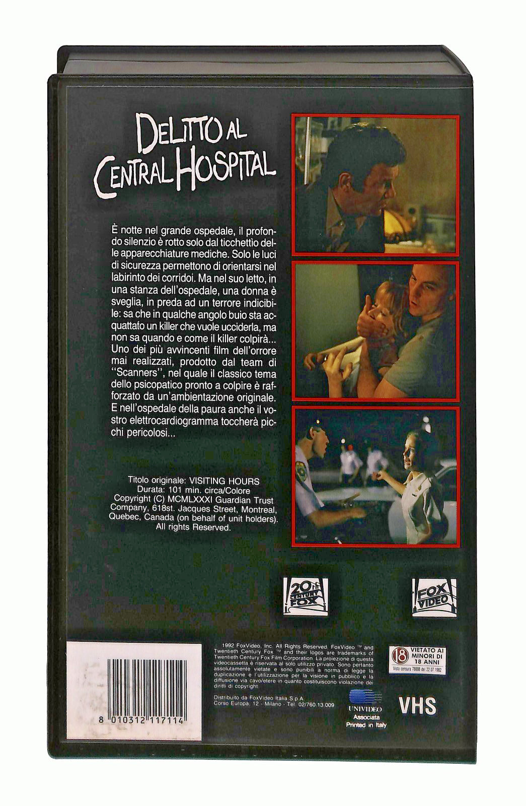 EBOND Delitto Al Central Hospital Fox VHS VH002923