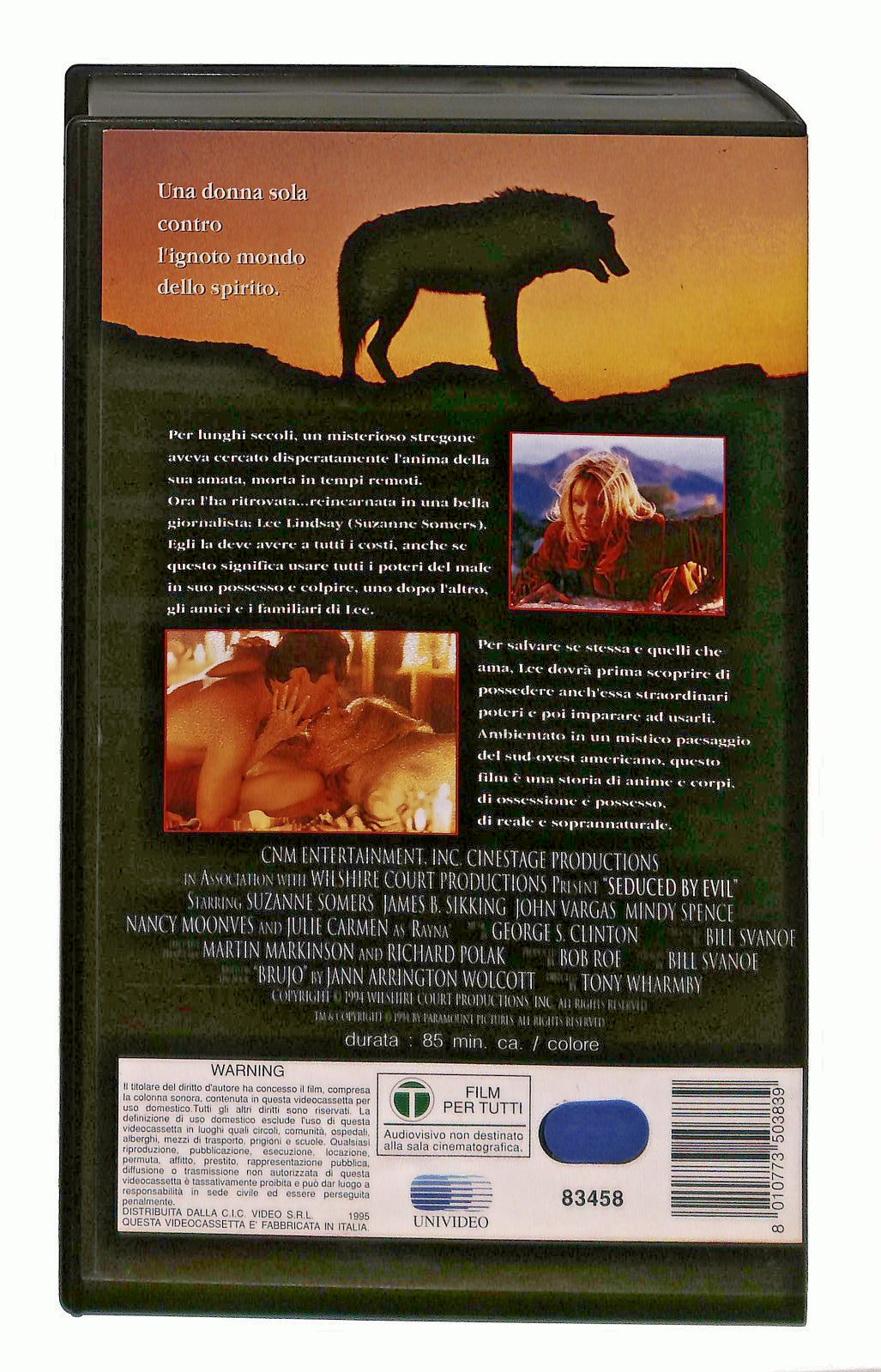 EBOND Sedotta Dal Diavolo Suzanne Sommers Paramount VHS VH002930