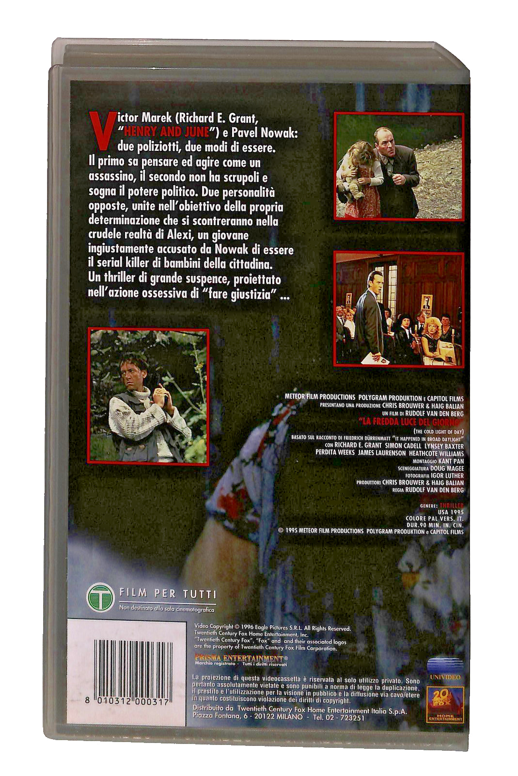 EBOND Ebon La Fredda Luce Del Giorno Fox VHS VH002953