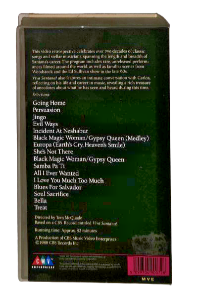 EBOND Viva Santana No Ita VHS VH002974