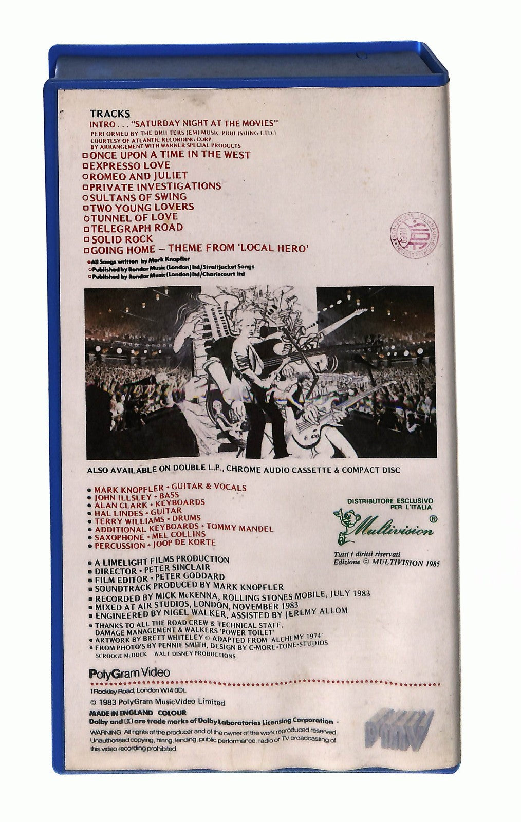 EBOND Alchemy Live Dire Straits No Ita VHS VH003027