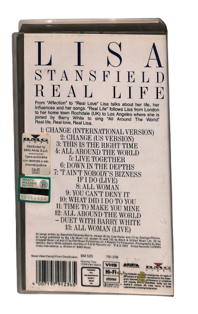 EBOND Lisa Stanfield Real Life No Ita VHS VH003053