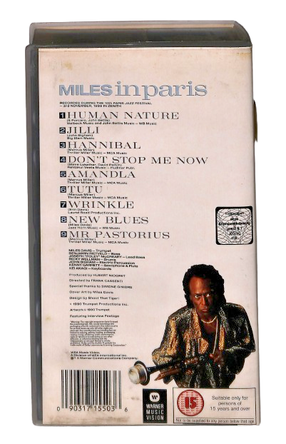 EBOND Milesdavis Miles In Paris No Ita VHS VH003063