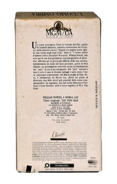 EBOND L Uomo Ombra Classic Collection Mgm Ua VHS VH003131