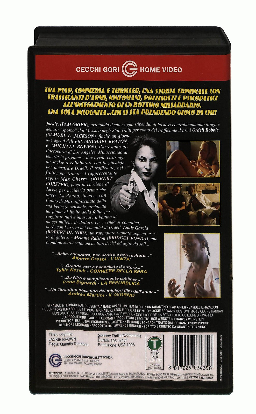 EBOND Jackie Brown Cecchi Gori VHS VH003137