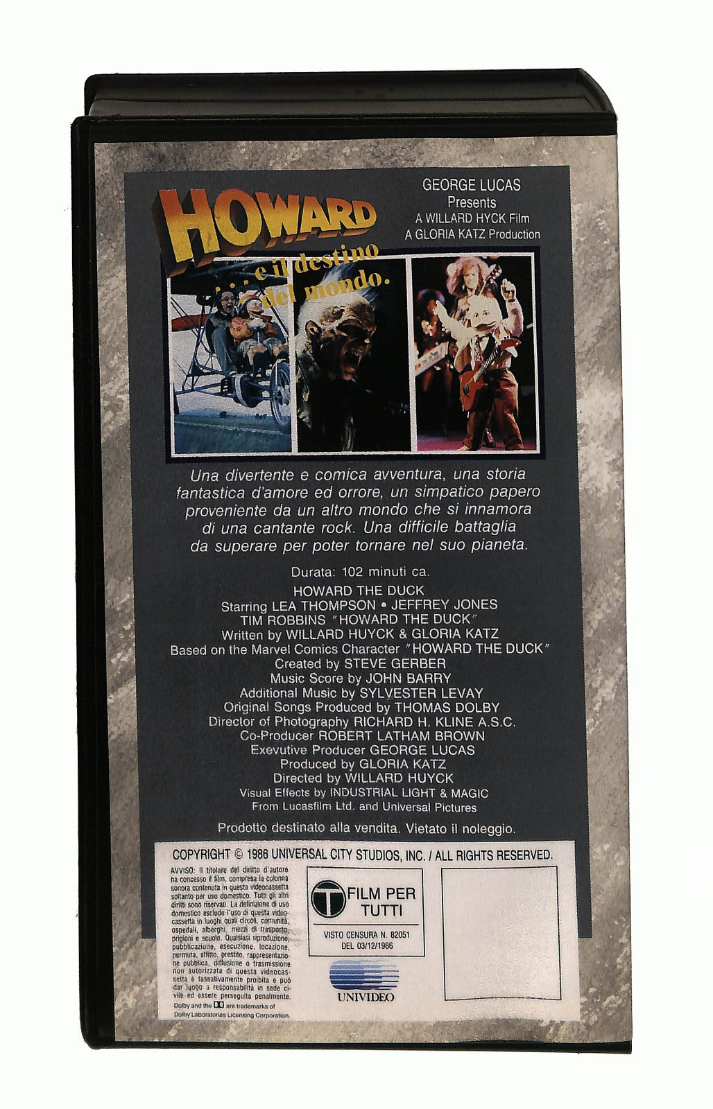 EBOND Howard e Il Destino Del Mondo Universal Cic VHS VH003333