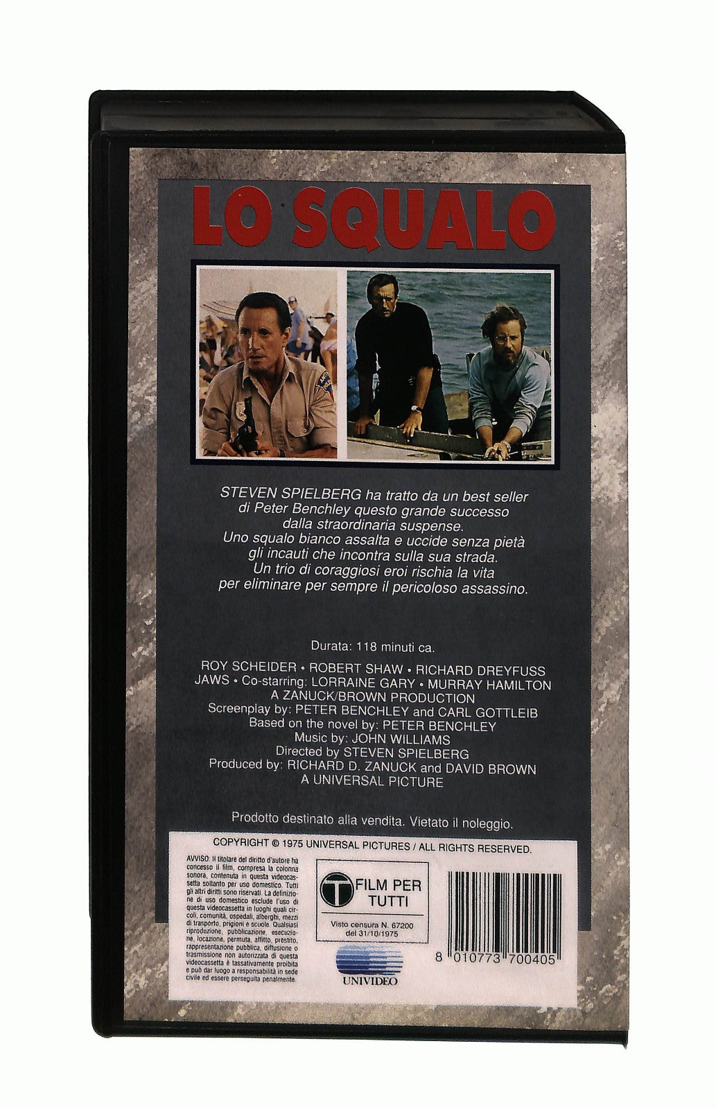 EBOND Lo Squalo Universal Cic VHS VH003361