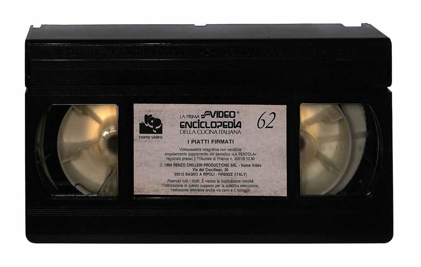 EBOND La Prima Video Enciclopedia Della Cucina Italiana 62 Chilleri VHS VH003378