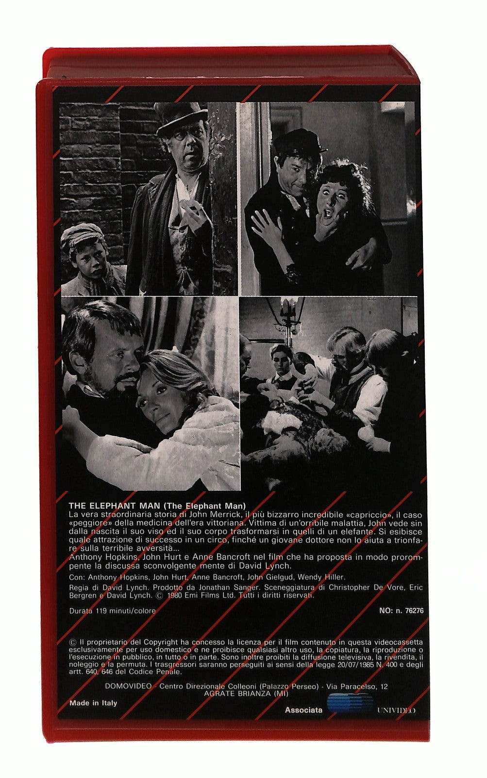 EBOND The Elephant Man Domovideo VHS VH003412
