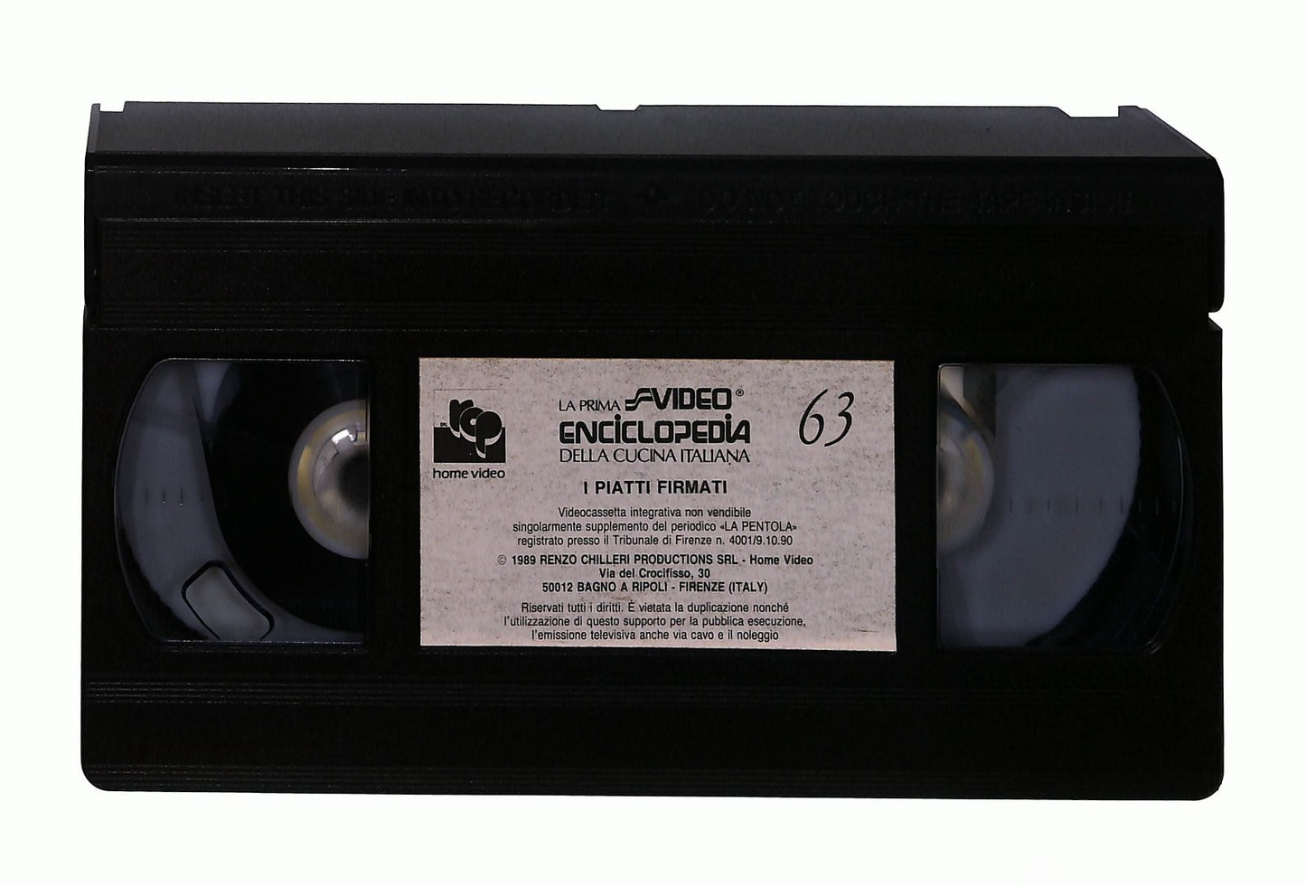 EBOND La Prima Video Enciclopedia Della Cucina Italiana 63 Chilleri VHS VH003518