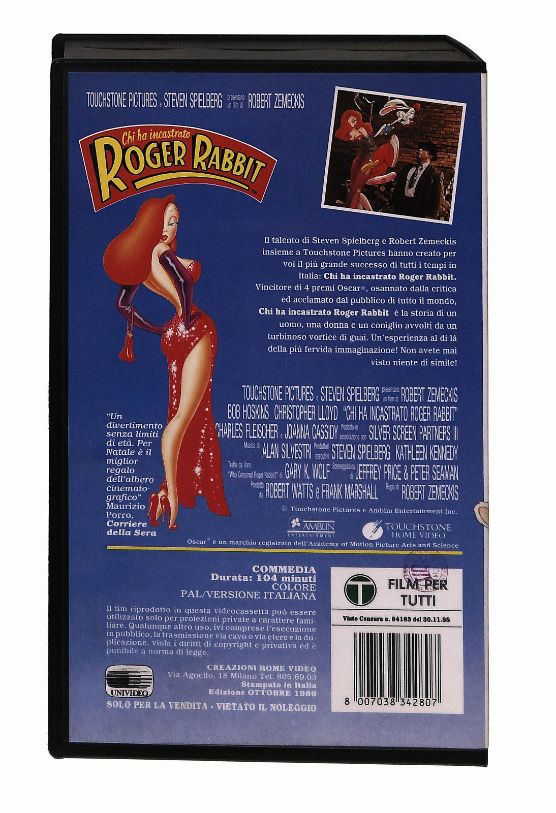 EBOND Chi Ha Incastrato Roger Rabbit Touchstone VHS VH003524