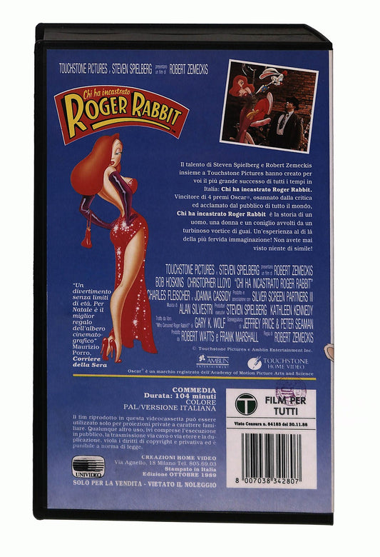 EBOND Chi Ha Incastrato Roger Rabbit Touchstone VHS VH003524