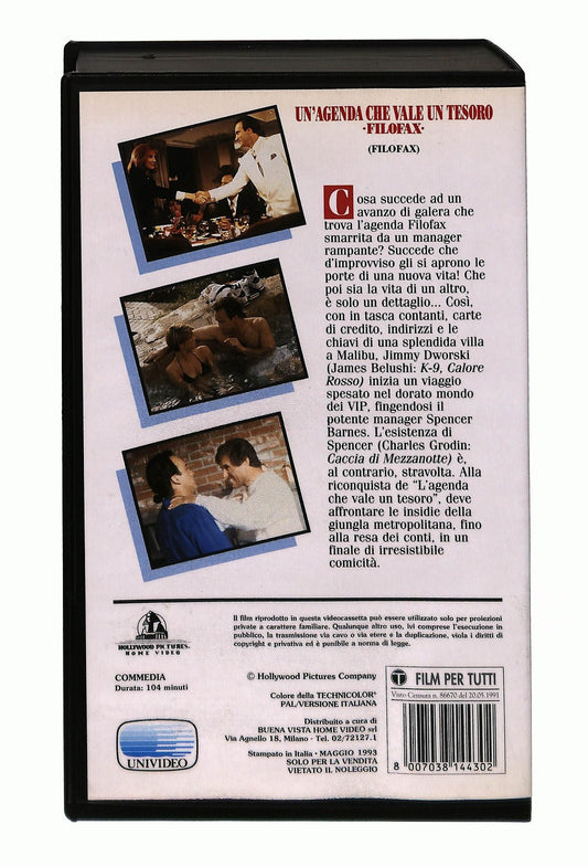 EBOND Un Agenda Che Vale Un Tesoro Filofax Hollywood Pictures VHS VH003564