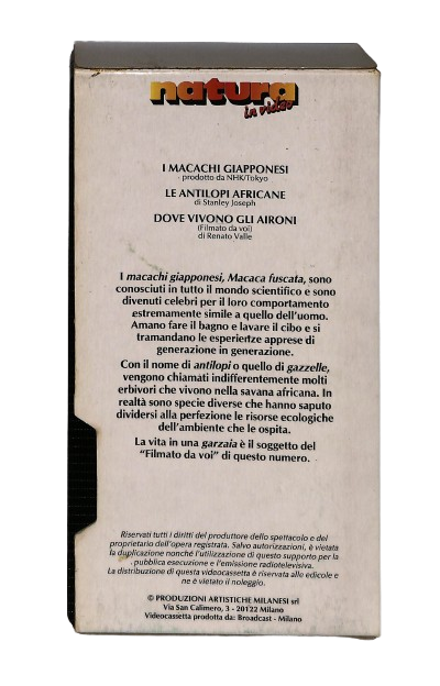EBOND Natura In Video N 7 I Macachi Giapponesi VHS VH003627