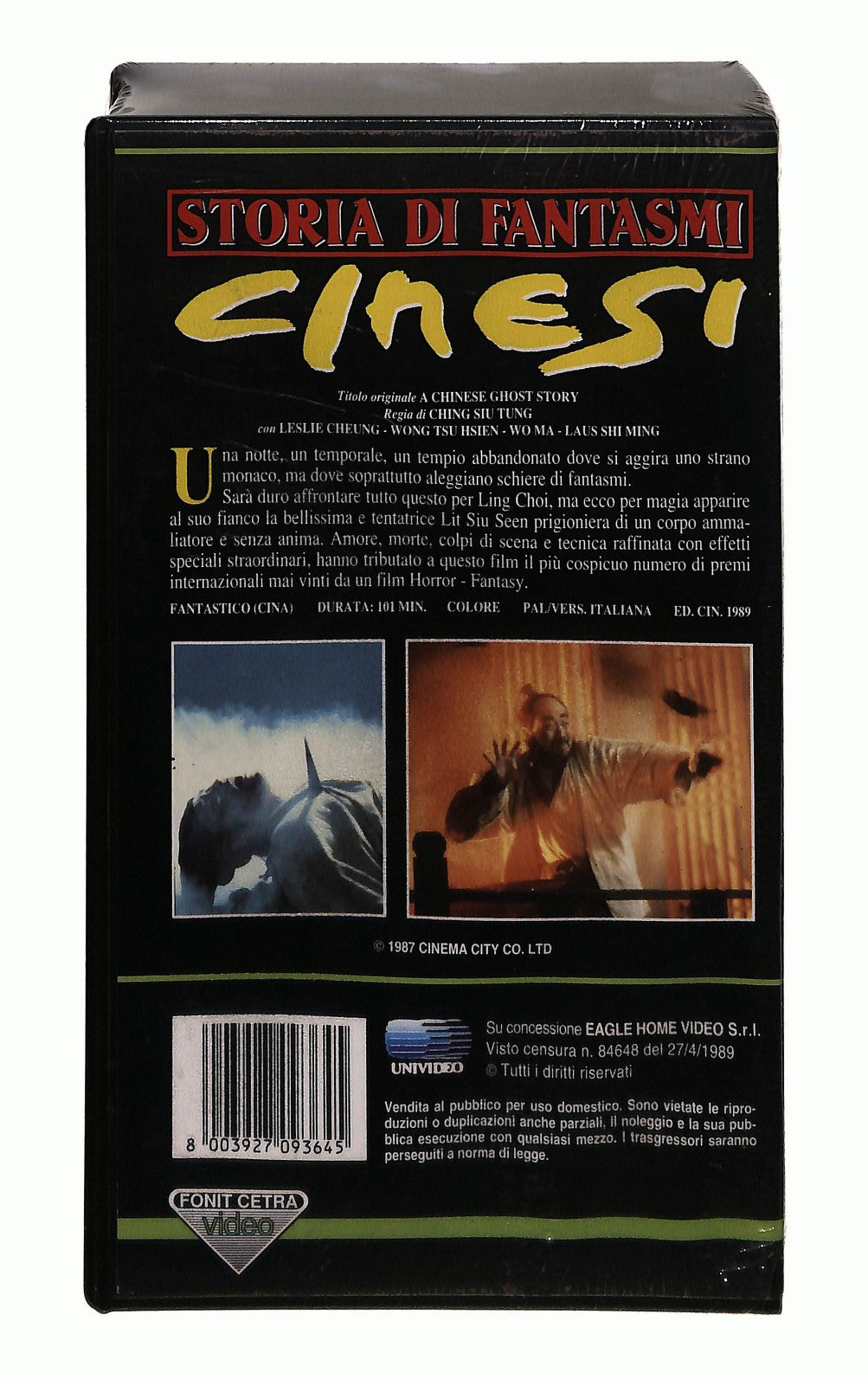 EBOND Storie Di Fantasmi Cinesi Fonit Cetra Video VHS VH003736