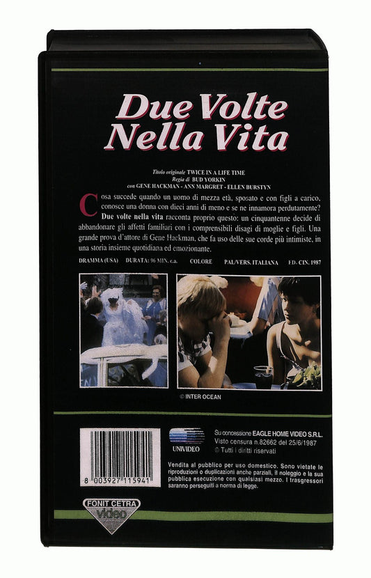 EBOND Due Volte Nella Vita Fonit Cetra Video VHS VH003751