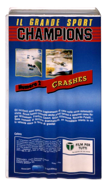 EBOND Il Grande Sport Champions Numero 2 Crashes Domovideo VHS VH003767