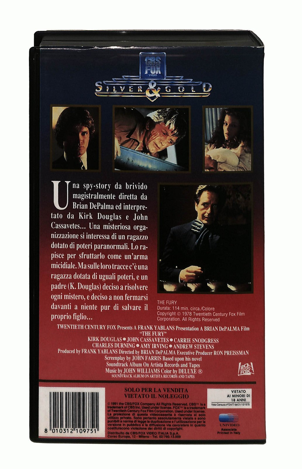 EBOND Fury Silver & Gold Cbs Fox VHS VH003929