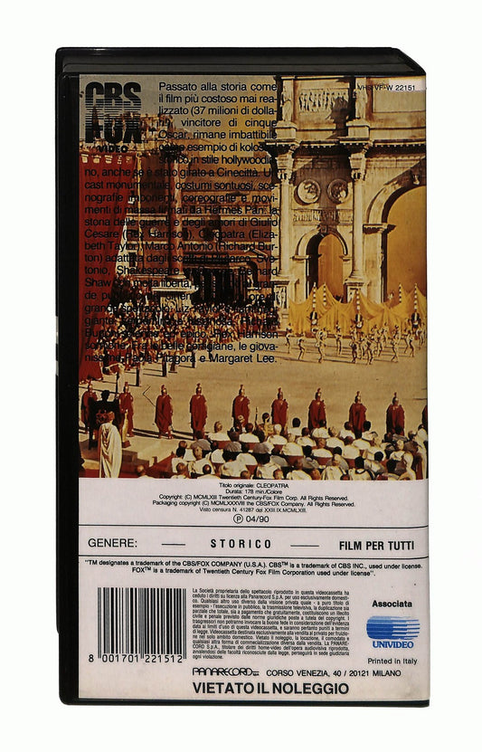 EBOND Cleopatra Cbs Fox VHS VH003960