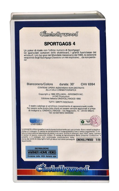 EBOND Sport Gags 4 Cinehollywood VHS VH004155