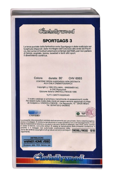 EBOND Sport Gags 3 Cinehollywood VHS VH004169