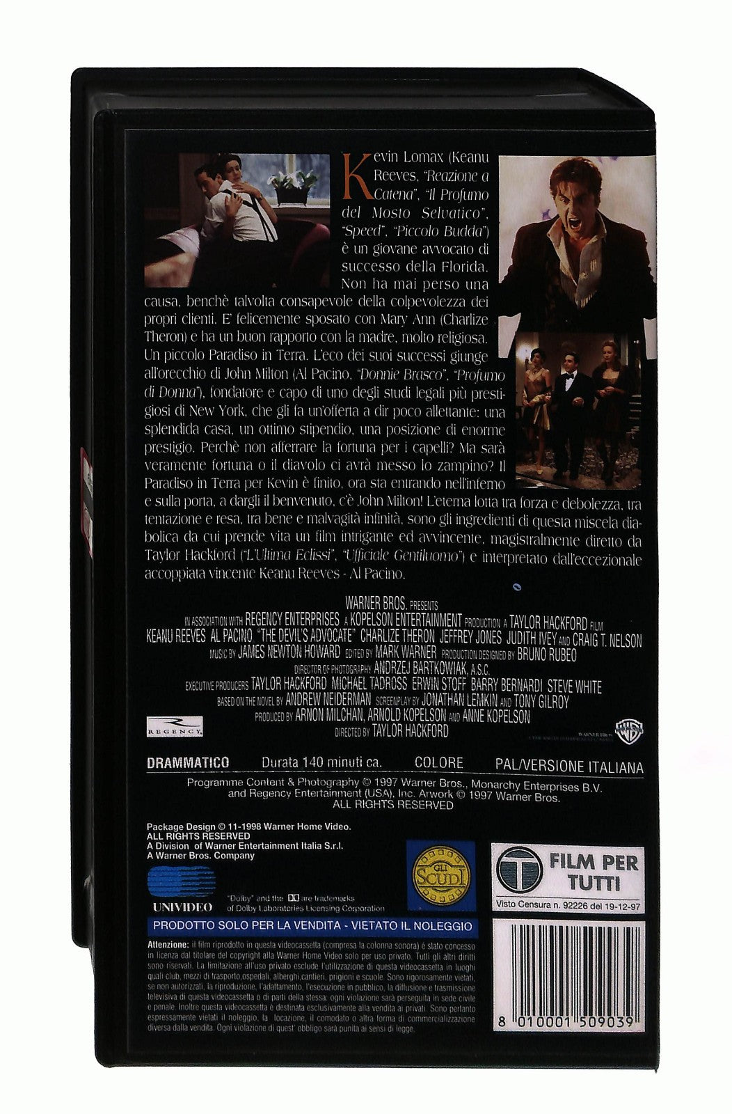 EBOND Avvocato Del Diavolo Wb VHS VH004221