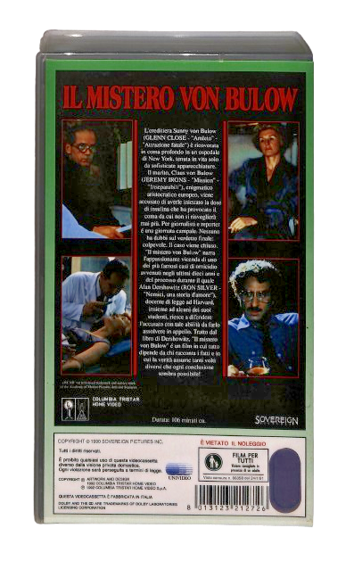EBOND Il Mistero Von Bulow Columbia Winners VHS VH004284