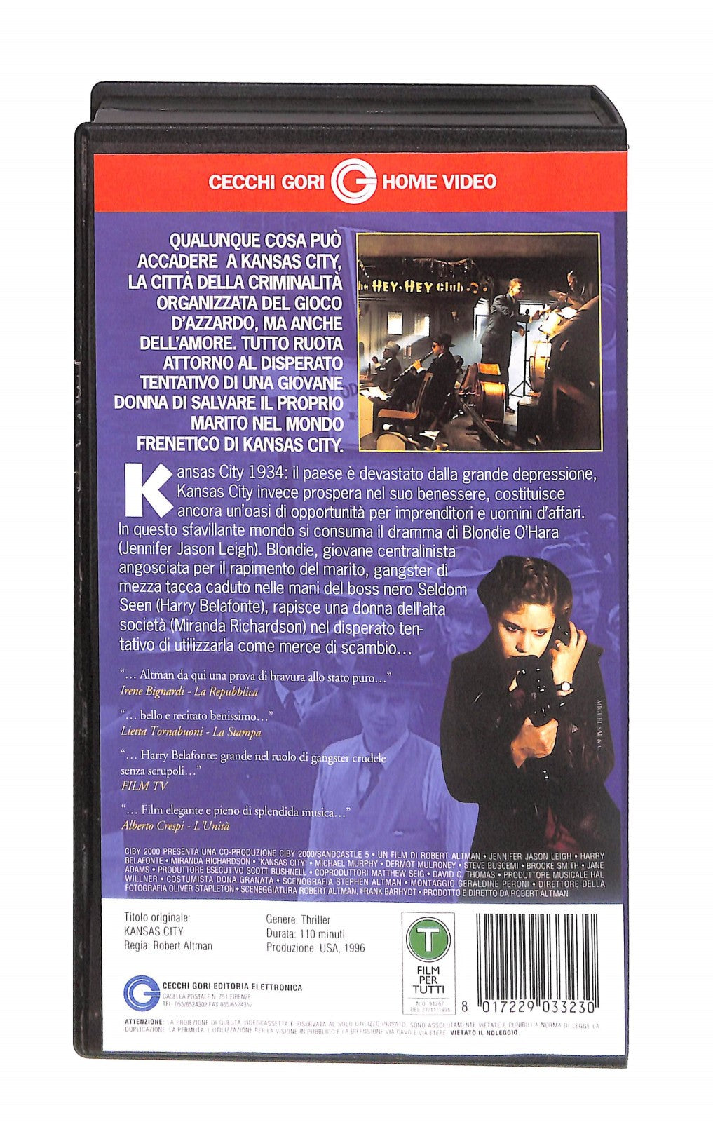 EBOND Kansas City Cecchi Gori Home Video VHS VH004401