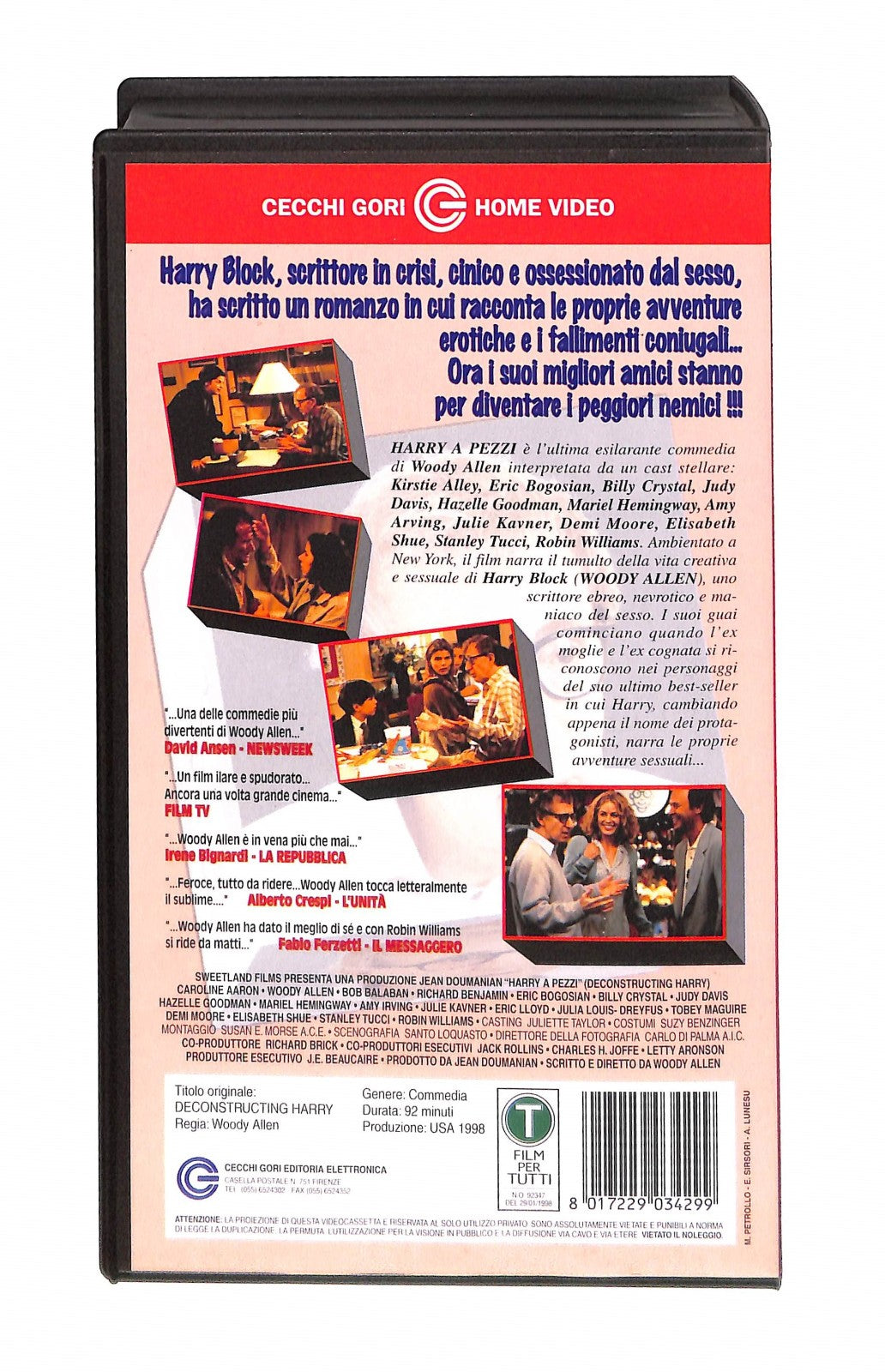 EBOND Harry a Pezzi Cecchi Gori Home Video VHS VH004412