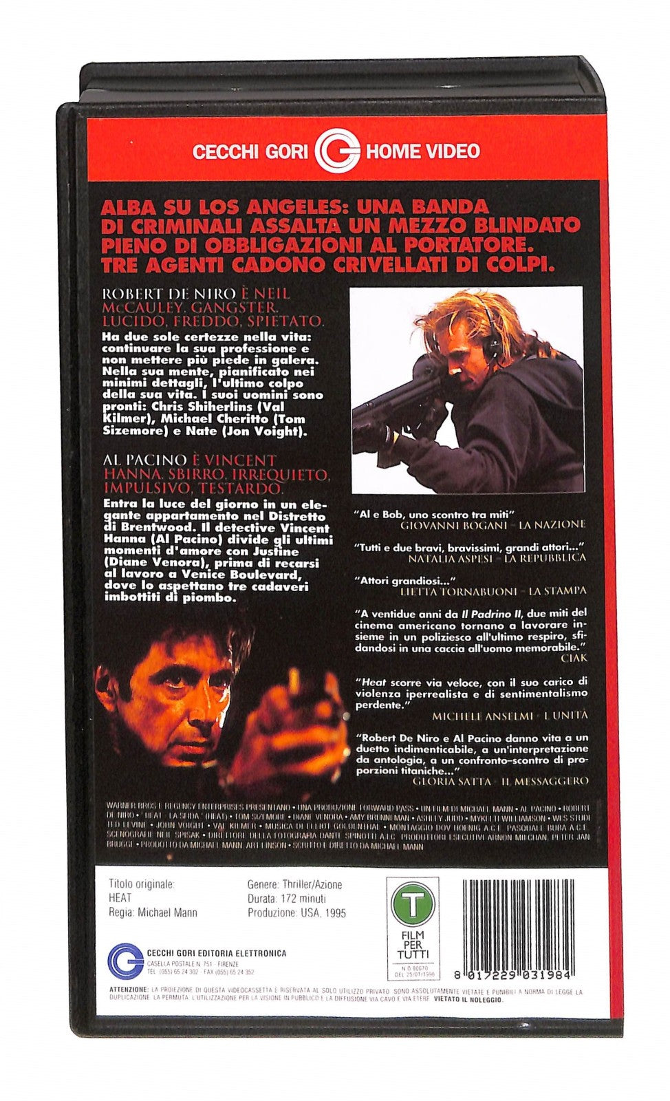 EBOND Heat La Sfida Cecchi Gori Home Video VHS VH004417