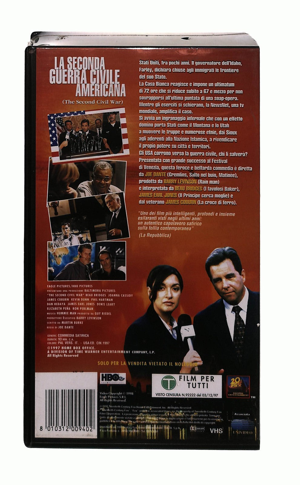 EBOND La Seconda Guerra Civile Americana Fox VHS VH004506