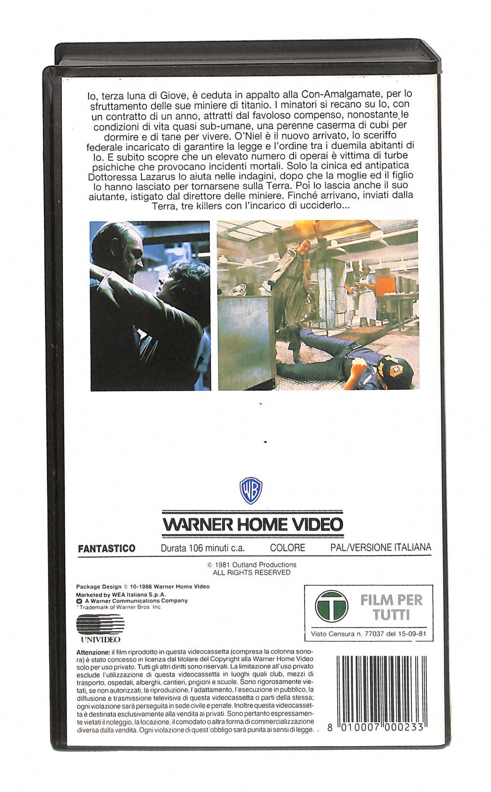 EBOND Atmosfera Zero Gli Scudi Wb VHS VH004581
