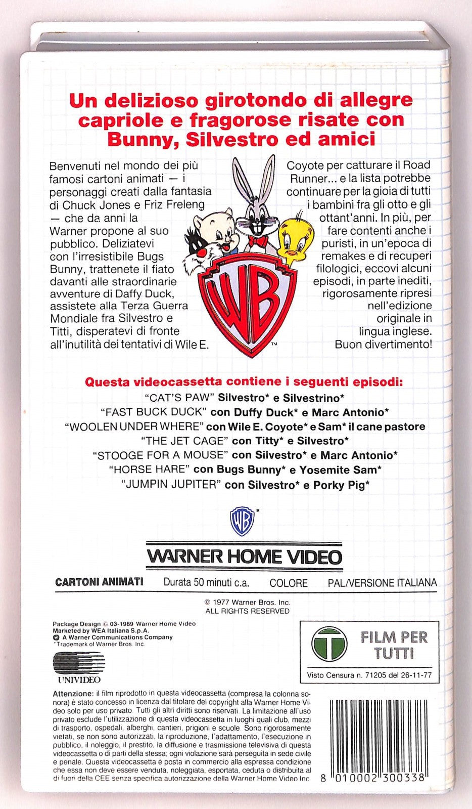 EBOND Cartoonshow 11 Silvestro Gonzales Matti e Mattatori Parte 1 VHS VH004603