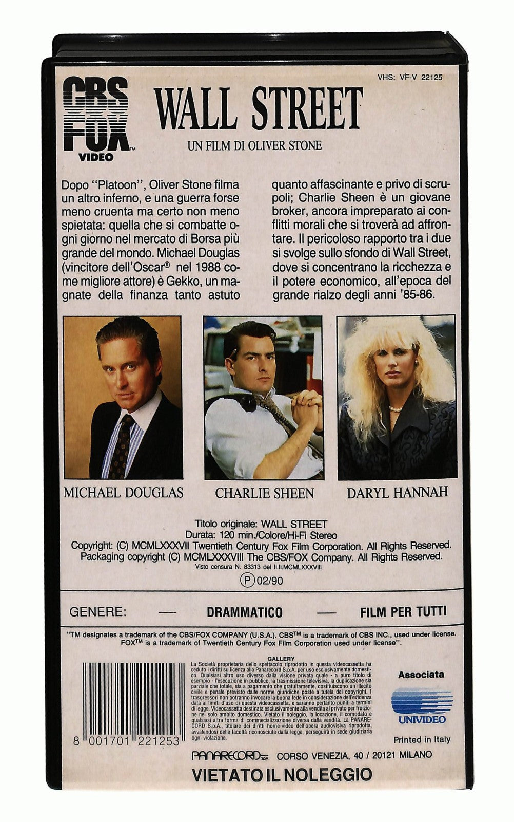 EBOND Wall Street Fox Cbs VHS VH004785